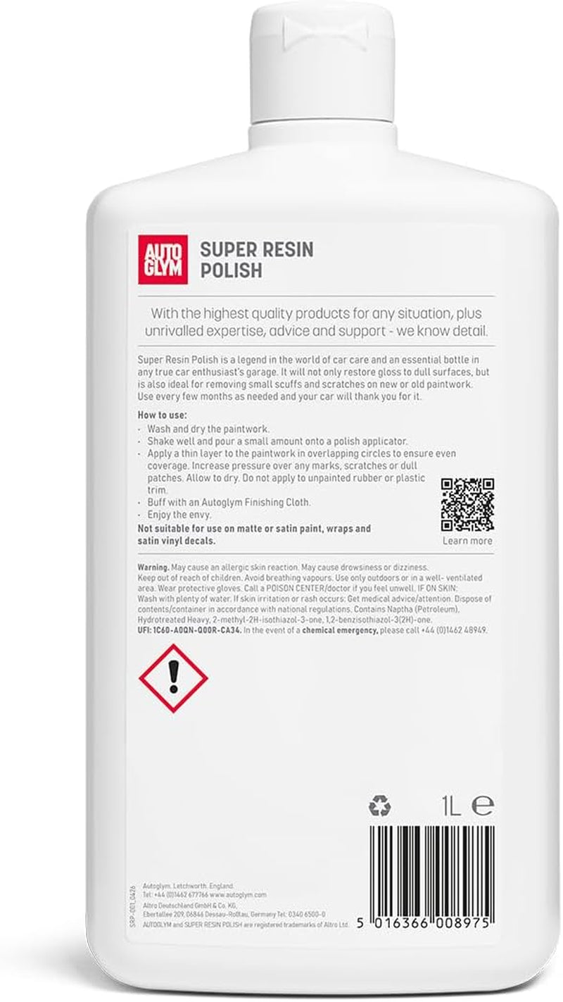 Super Resin Polish, Colour & Clarity Restorer, 1L