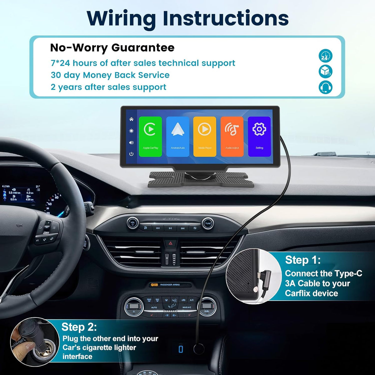 Apple Car Play Screen 10.3 Inch Carplay Screen IPS Car Touchscreen Unit